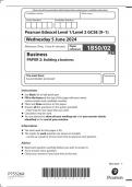 GCSE EDEXCEL June 2024 Business Paper 2 