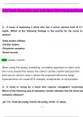 ATI Fluid, Electrolyte, and Acid-Base 2019 Proctored Exam-with 100% verified solutions-