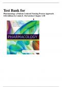 Test Bank For Pharmacology A Patient-Centered Nursing Process Approach 11th Edition by Linda E. McCuistion, Kathleen Vuljoin DiMaggio | 9780323825801| Complete Guide A+