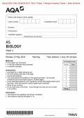 AQA 2024 AS BIOLOGY 7401/1 Paper 1 Question Paper & Mark scheme (Merged) June 2024 [VERIFIED]