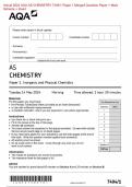 AQA 2024 AS CHEMISTRY 7404 Paper 1 & 2 Question Papers & Mark schemes