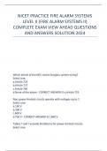 NICET PRACTICE FIRE ALARM SYSTEMS LEVEL II (FIRE ALARM SYSTEMS II) COMPLETE EXAM VIEW AHEAD QUESTIONS AND ANSWERS SOLUTION