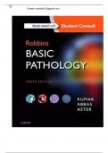 Robbins Basic Pathology 10th Edition Kymar Abbas Test Bank