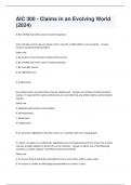 AIC 300  EXAM PACKAGE DEAL QUESTIONS & ANSWERS RATED A+