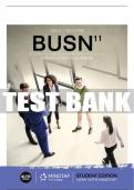 Test Bank For BUSN - 11th - 2019 All Chapters - 9781337407137