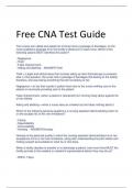 LATEST 2024 Free CNA Test Guide