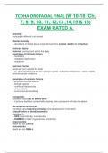 TCDHA OROFACIAL FINAL (W 10-18 (Ch.  7, 8, 9, 10, 11, 12,13 ,14,15 & 16) EXAM RATED A.