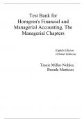 Test Bank For Horngren’s Financial & Managerial Accounting The Managerial Chapters 8th Edition (Global Edition) By Tracie Miller Nobles, Brenda Mattison (All Chapters, 100% Original Verified, A+ Grade)