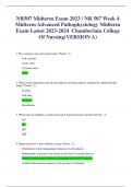 Bundle for NR302 Final Comprehensive Exam Questions and Answers / NR 302 Final Exam Latest 2023-2024 Chamberlain College of Nursing |100% Correct Q & A|