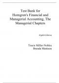 Test Bank For Horngren’s Financial & Managerial Accounting The Managerial Chapters 8th Edition By Tracie Miller Nobles, Brenda Mattison (All Chapters, 100% Original Verified, A+ Grade)