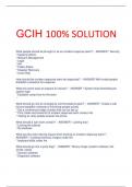 LATEST GCIH EXAM WITH  100% SOLUTION