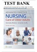 Test Bank for Advanced Practice Nursing in the Care of Older Adults, 3rd Edition (Kennedy-Malone, 2023), Chapter 1-23 + Bonus Chapter | All Chapters