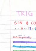 Trigonometric graphs