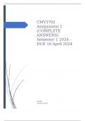 CMY3702 Assignment 1 (COMPLETE ANSWERS) Semester 1 2024 - DUE 10 April 2024