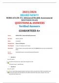 NURS-6512N-53, Advanced Health Assessment MIDTERM EXAM Updated 2024 (QUESTIONS & ANSWERS) A+ GRADED Verified