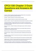 CPCU 530 Chapter 2 Exam Questions and Answers All Correct