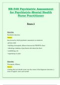 NR548 / NR 548 Exam 2 (Latest 2024 / 2025): Psychiatric Assessment for Psychiatric-Mental Health Nurse Practitioner - Chamberlain