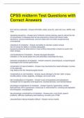 CPSS midterm Test Questions with Correct Answers 