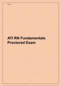 ATI RN Fundamentals Proctored Exam