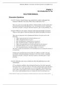 Solutions Manual—Essentials of Federal Taxation, by Spilker et al. © McGraw Hill LLC. All rights reserved. No reproduction or distribution without the prior written consent of McGraw Hill LLC. 1 Chapter 1 An Introduction to Tax SOLUTIONS MANUAL Discussion