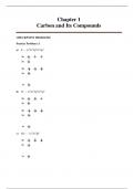 Chapter 1 Carbon and Its Compounds CHECKPOINT PROBLEMS