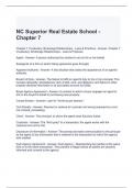 NC Superior Real Estate School - Chapter 7 Exam with correct Answers