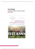 Essentials of Pediatric Nursing 4th Edition Kyle Carman Test Bank