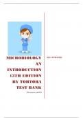 MICROBIOLOGY  An Introduction 13th Edition by Tortora TEST BANK