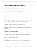 NIH stroke scale (the basics)  Questions With 100% Correct Answers