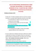 2023 ATI RN MATERNAL NEWBORN PROCTORED 2023 NGN /RN MATERNAL ATI PROCTORED  NEWBORN ACTUAL 70 QUESTION AND CORRECT ANSWER Maternal-Child Nursing A++