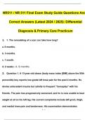 NR511 / NR 511 Final Exam Study Guide Qs & Ans (Latest 2024 / 2025): Differential Diagnosis & Primary Care Practicum (Verified 200+ Qs & Ans)