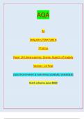 AQA AS ENGLISH LITERATURE B 7716/1A Paper 1A Literary genres: Drama: Aspects of tragedy Version: 1.0 Final IB/G/Jun23/E8 7716/1A Thursday 18 May 2023 Morning Time allowed: 1 hour 30 minutes Materials For this paper you must have: • an AQA 12-page answer b