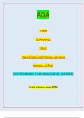 AQA A-level ECONOMICS 7136/3 Paper 3 Economic Principles and Issue Version: 1.0 Final *JUN237136301* IB/G/Jun23/E6 7136/3 For Examiner’s Use Section Mark A B TOTAL Monday 5 June 2023 QUESTION PAPER & MARKING SCHEME/ [MERGED]  Mark scheme June 2023