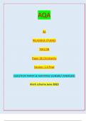 AQA AS RELIGIOUS STUDIES 7061/2B Paper 2B Christianity Version: 1.0 Final IB/M/Jun23/E5 7061/2B Thursday 25 May 2023 QUESTION PAPER & MARKING SCHEME/ [MERGED]  Mark scheme June 2023