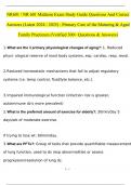 NR601 / NR 601 Midterm Exam Study Guide Qs & Ans (Latest 2024 / 2025) : Primary Care of the Maturing & Aged Family Practicum (Verified 300+ Qs & Ans)