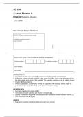 #O C R A Level Physics A H556/02 Exploring physics June 2023