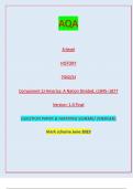 AQA A-level HISTORY 7042/2J Component 2J America: A Nation Divided, c1845–1877 Version: 1.0 Final IB/M/Jun23/E7 7042/2J A-level HISTORY Component 2J America: A Nation Divided, c1845–1877QUESTION PAPER & MARKING SCHEME/ [MERGED]  Mark scheme June 2023