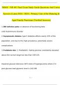 NR601 / NR 601 Final Exam Study Guide Qs & Ans (Latest 2024 / 2025) : Primary Care of the Maturing & Aged Family Practicum (Verified Answers)