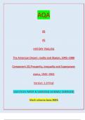 AQA AS AS HISTORY 7041/2Q The American Dream: reality and illusion, 1945–1980 Component 2Q Prosperity, inequality and Superpower  status, 1945–1963 Version: 1.0 Final IB/M/Jun23/E4 7041/2Q AS  HISTORYQUESTION PAPER & MARKING SCHEME/ [MERGED]  Mark scheme 