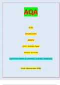 AQAGCSE ENGINEERING 8852/W Unit 1 Written Paper Version: 1.0 Final *JUN238552w01* IB/G/Jun23/E10 8552/W/   QUESTION PAPER & MARKING SCHEME/ [MERGED]