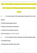 NR601 / NR 601 Midterm Exam Qs & Ans (Latest 2024 / 2025) : Primary Care of the Maturing & Aged Family Practicum (Verified Answers)