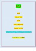 AQA GCSE MEDIA STUDIES 8572/2 Paper 2 Media Two Version: 1.0 Final *jun238572201* IB/G/Jun23/E6 8572/2 / QUESTION PAPER & MARKING SCHEME/ [MERGED]