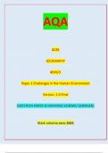 AQA GCSE GEOGRAPHY 8035/2 Paper 2 Challenges in the Human Environment Version: 1.0 Final G/KL/Jun23/E6 8035/2 (JUN238035201) GCSE GEOGRAPHY Paper 2 Challenges in the Human Environment Friday 9 June 2023  QUESTION PAPER & MARKING SCHEME/ [MERGED]