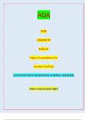 AQA GCSE FRENCH 8658/LH Paper 1 Listening Higher Tier Version: 1.0 Final *Jun238658LH01* IB/H/Jun23/E7 8658/LH For Examiner’s Use QUESTION PAPER & MARKING SCHEME/ [MERGED]