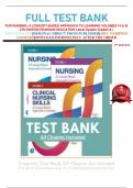 FULL TEST BANK FOR NURSING: A CONCEPT-BASED APPROACH TO LEARNING VOLUMES I II & III  4TH EDITION PEARSON EDUCATION Latest Update Graded A+     