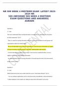  NR 599 WEEK 4 MIDTERM EXAM LATEST 2023-2024 NR 599 (NR599NR 599 WEEK 4 MIDTERM EXAM QUESTIONS AND ANSWERS|AGRADE