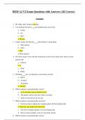 HESI A2 V2 Exam Questions with Answers (All Correct) A++