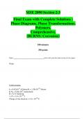 MSE 2090 Section 2-3 Final Exam with Complete Solutions :  Phase Diagrams, Phase Transformations,  Polymers, Comprehensive, (BURNS: Corrosion) 