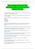 FULL;Davita PCT BUNDLED Exams with Complete Solutions 2024/2025 Updated Version Graded A+ (Everything to Pass Davita PCT is here)