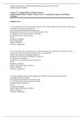 Assessment Quiz Chapter 27- Essential Skills for Pediatric Nursing Pediatric Nursing Care: A Concept-Based Approach, 2e Luanne Linnard-Palmer Test Bank